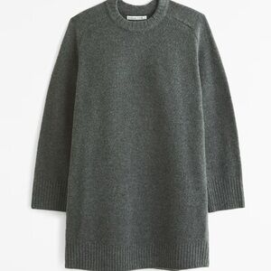 Abercrombie & Fitch Charcoal Long Sleeve Sweater Dress